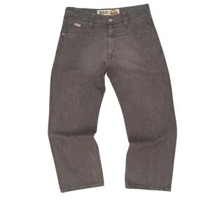 Vintage Avirex Gray Denim Wide Leg Jeans Men's 38/34 90s Y2K